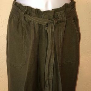 ANTHROPOLOGIE CARTONNIER olive green PANTS XS